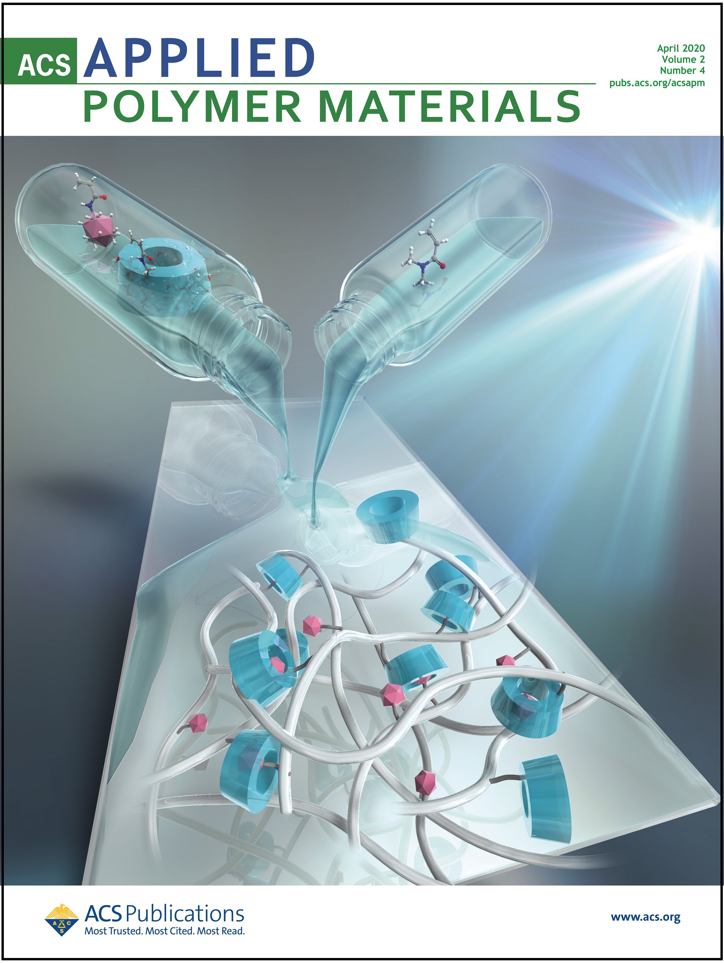 The cover of ACS Applied Polymer Materials